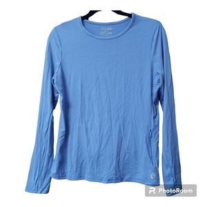 Hang Ten Sun Protection Rash Gaurd Long Sleeve Size Small 1 Zipper Pocket